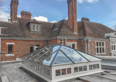 External timber roof lantern